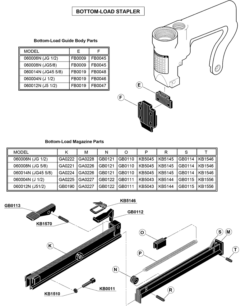 Senco 060006N-JG Parts - Stapler