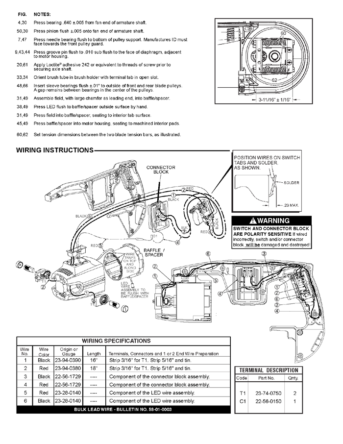 Milwaukee 0729-20 A59A Parts - Bandsaw