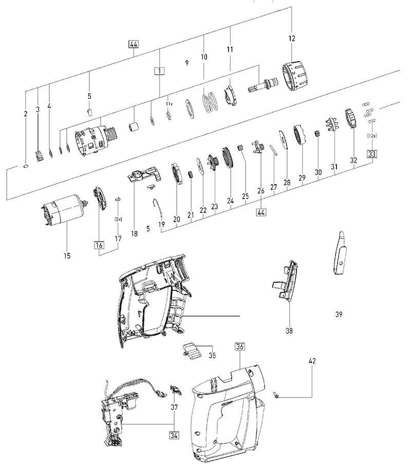 CXS (10012680) Cordless Drill Parts