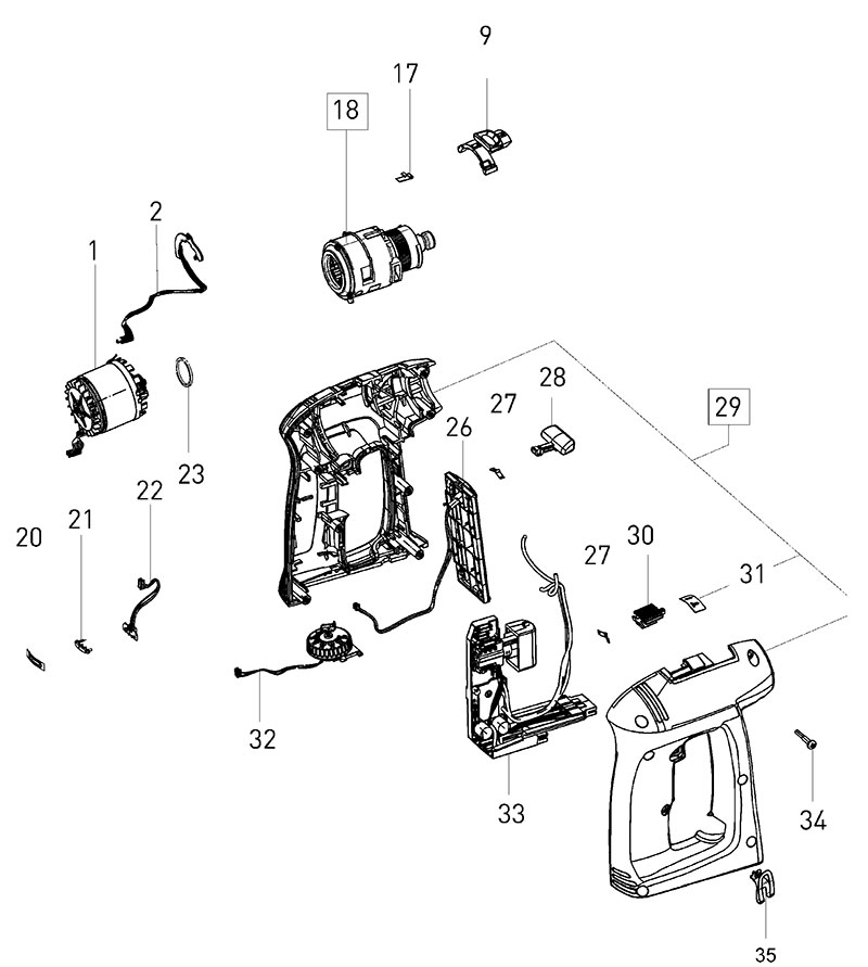 C 18 Li (10016974) Cordless Drill Parts