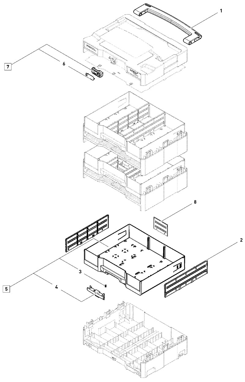 SYS 4 TL-SORT/3 (10017101) Systainer Storage Systems Parts