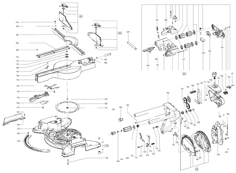 KS 120 EB 120V (10037846) Sliding Compound Mitre Saw Parts