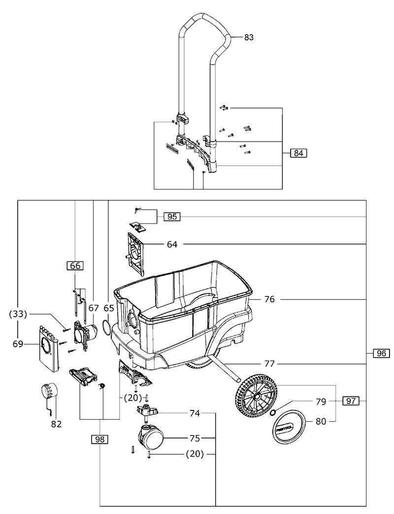 CT 36 E HEPA 120V (10465588) CT Mobile Dust Extractor Parts