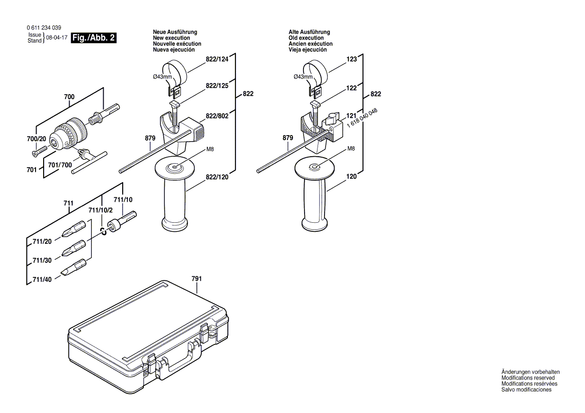 Bosch 11-234-s - 0611234039 Tool Parts