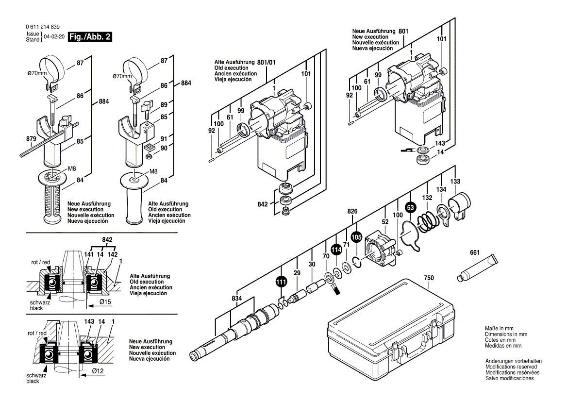 Bosch 11214evs - 0611214839 Tool Parts