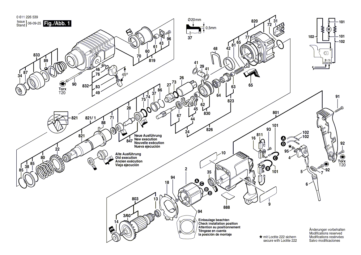 Bosch 11226vs - 0611226539 Tool Parts