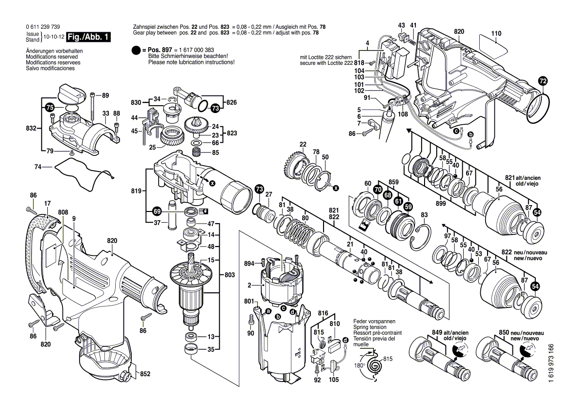 Bosch 11239vs - 0611239739 Tool Parts