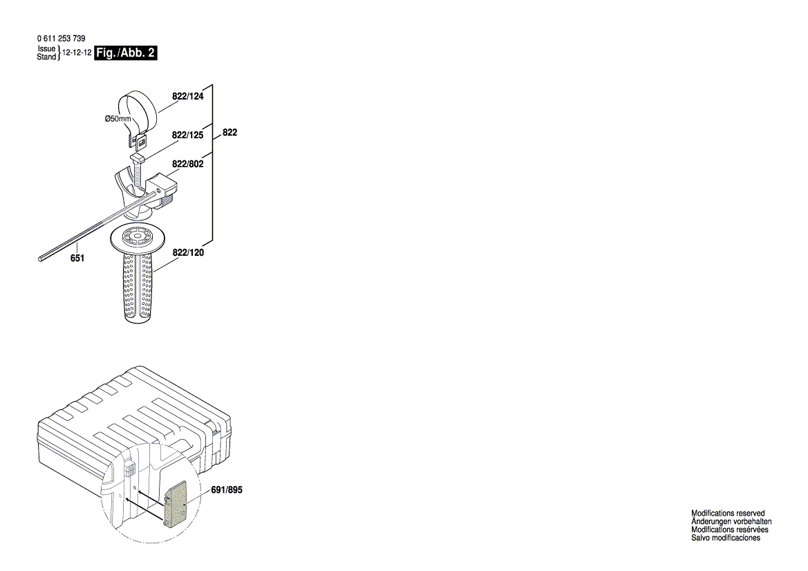 Bosch 11253-vsr - 0611253739 Tool Parts