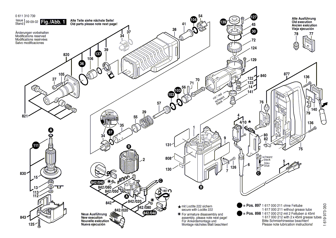 Bosch 11310evs - 0611310739 Tool Parts