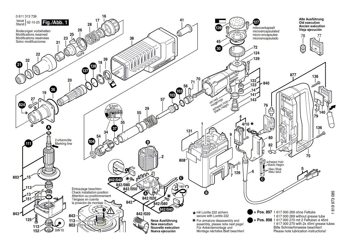 Bosch 11313evs - 0611313739 Tool Parts