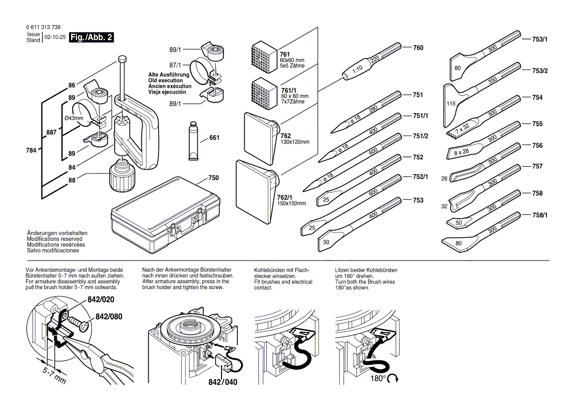 Bosch 11313evs - 0611313739 Tool Parts