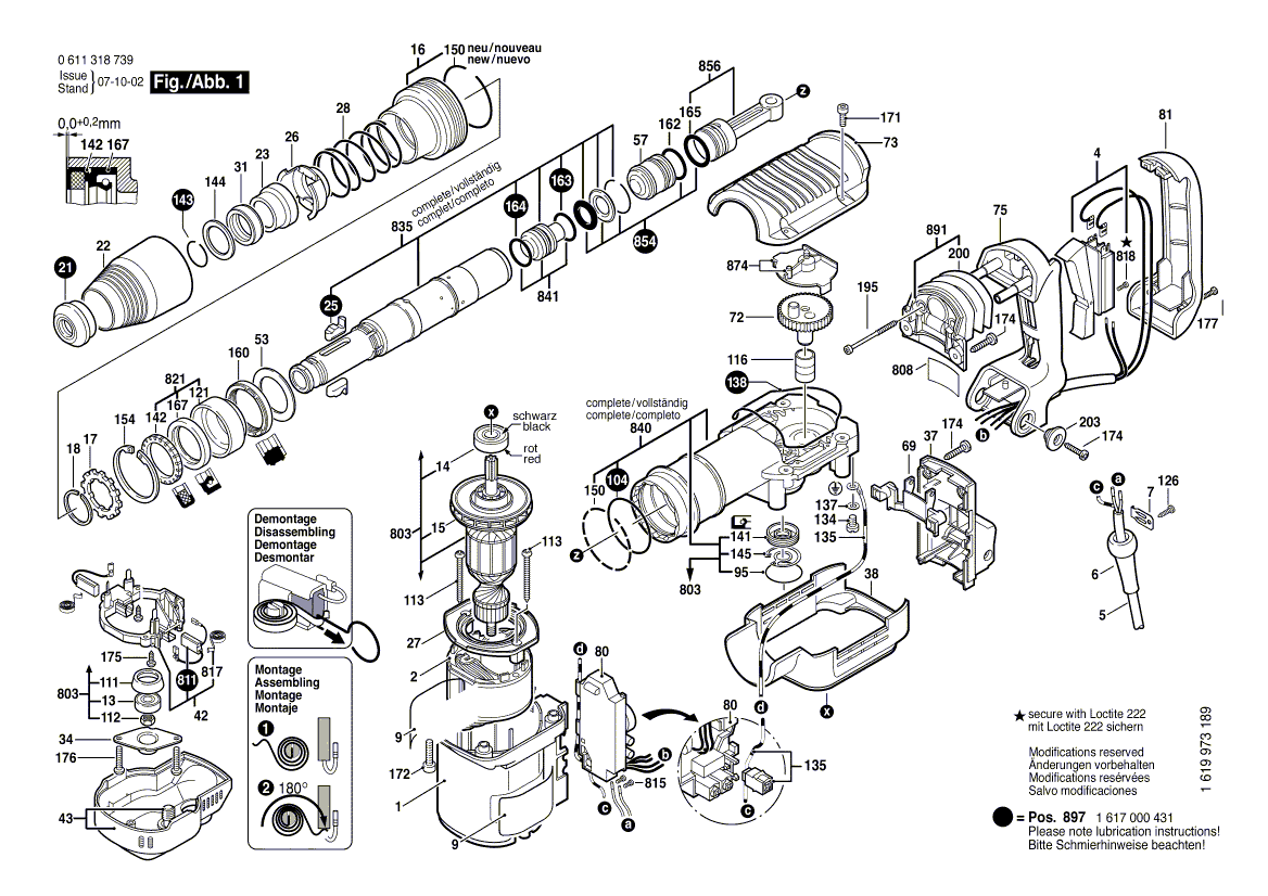 Bosch 11318evs - 0611318739 Tool Parts