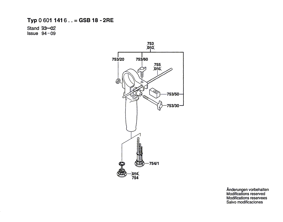 Bosch 1141vsr - 0601141639 Tool Parts