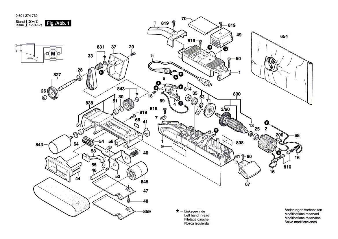 Bosch 1274-dvs - 0601274771 Tool Parts