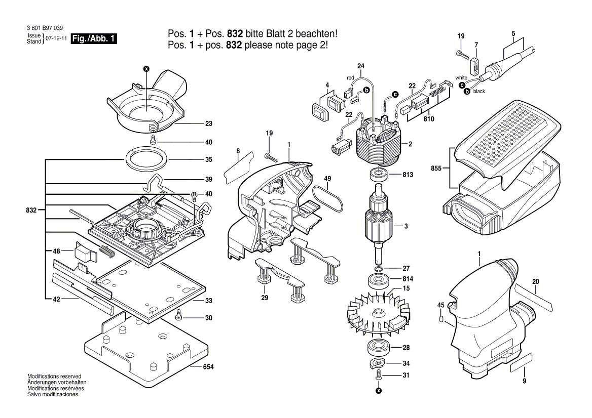 Bosch 1297 - 3601b97039 Tool Parts