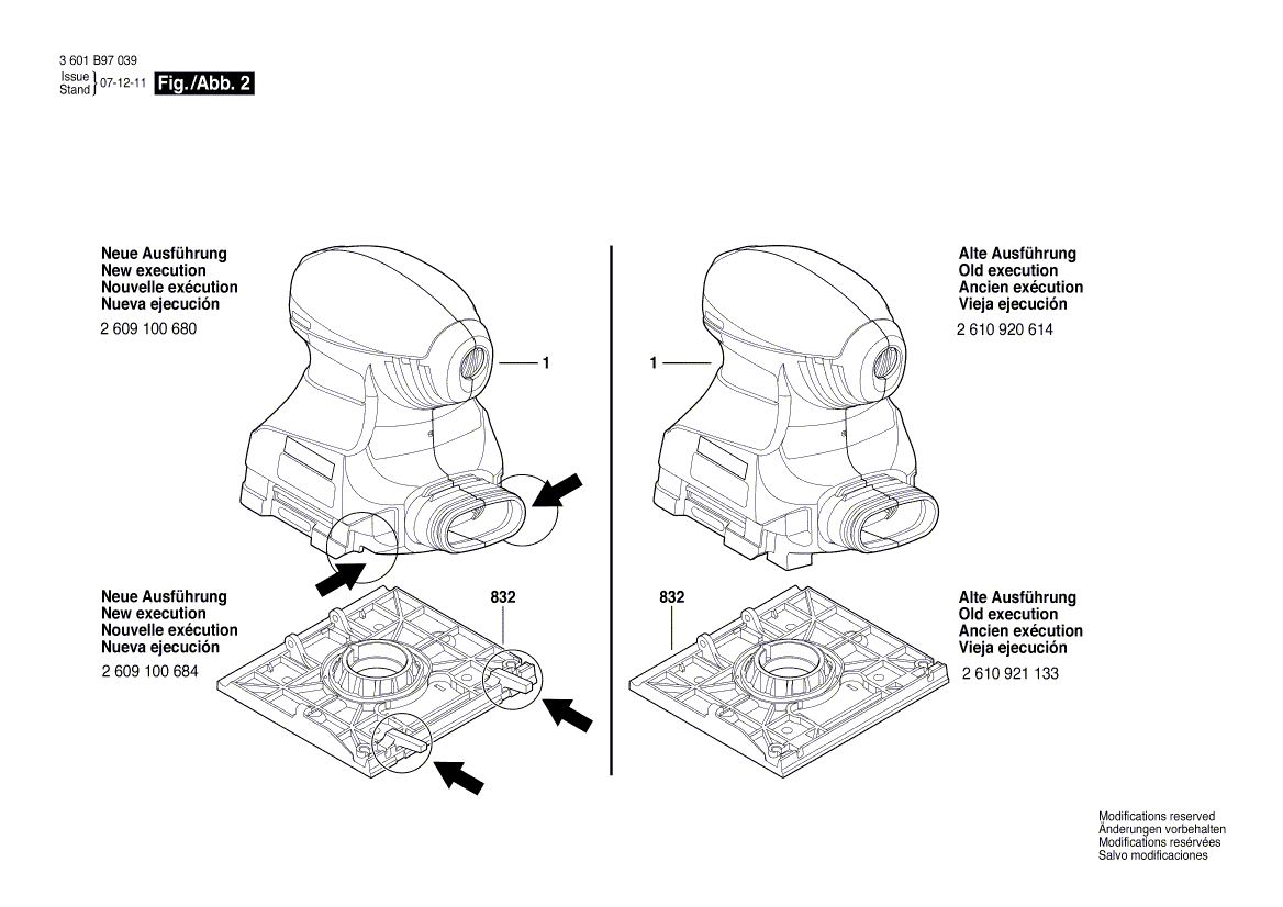 Bosch 1297 - 3601b97039 Tool Parts