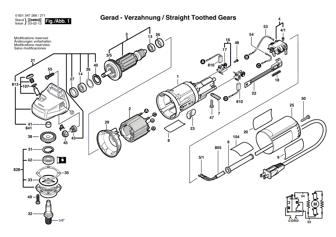 Bosch 1347a - 0601347271 Tool Parts