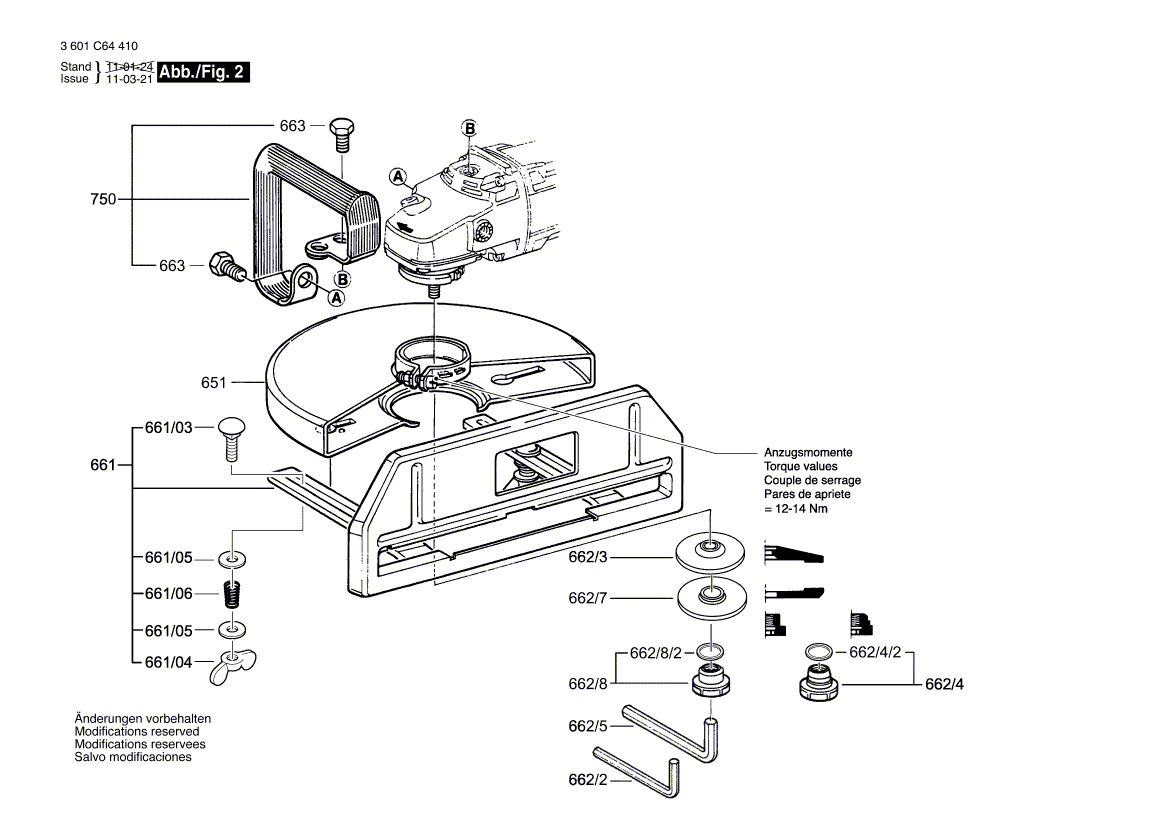 Bosch 1364 - 3601c64410 Tool Parts