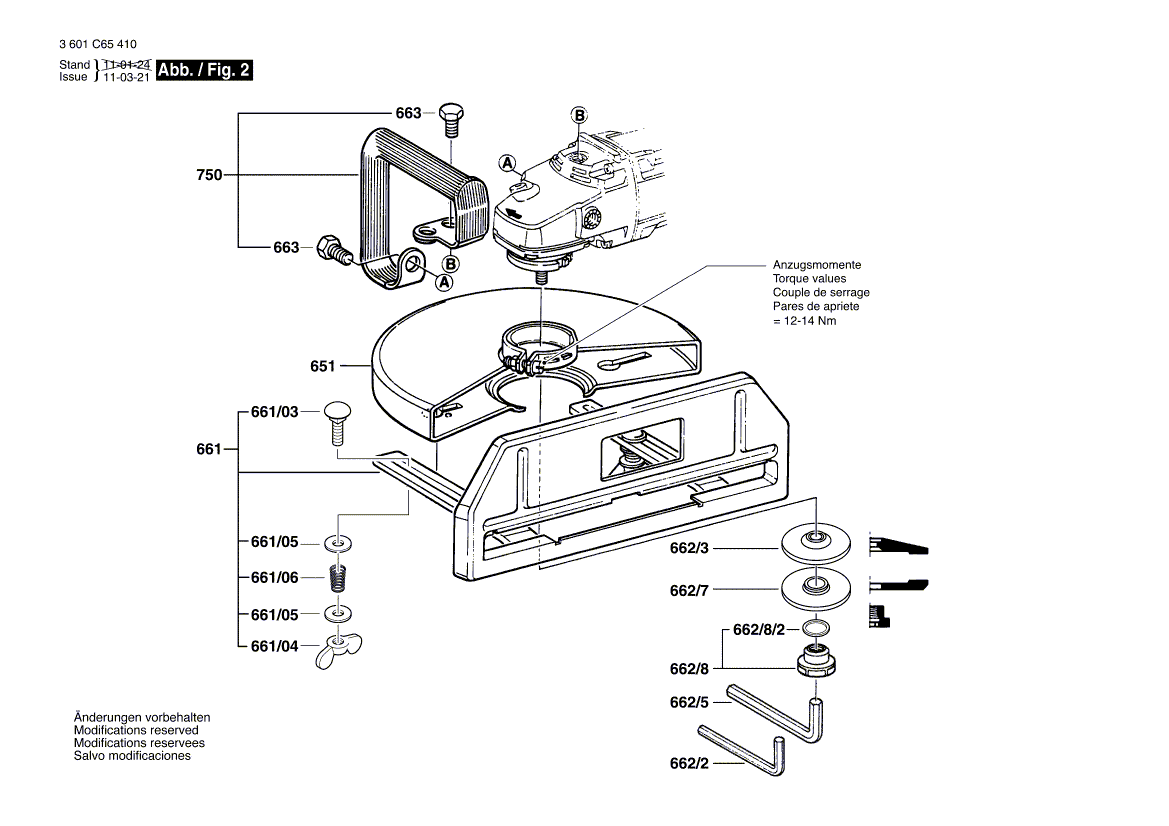 Bosch 1365 - 3601c65410 Tool Parts