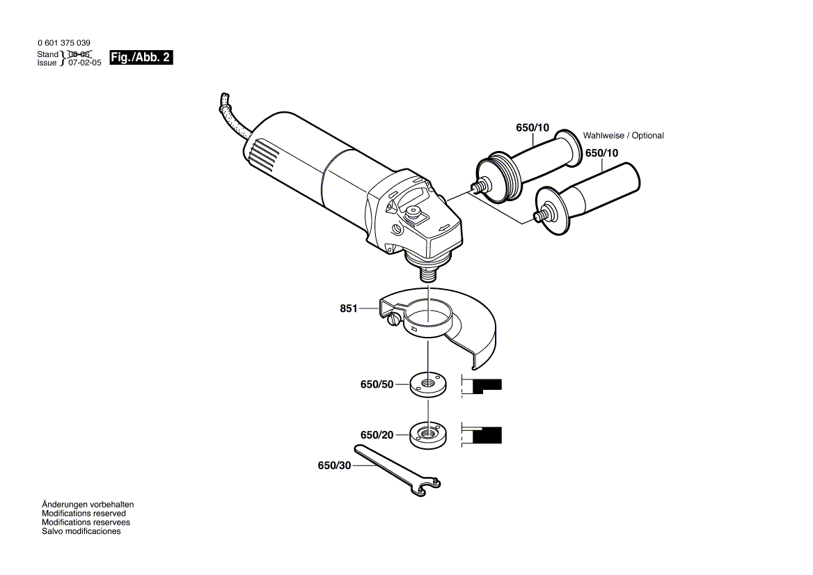 Bosch 1375a - 0601375039 Tool Parts