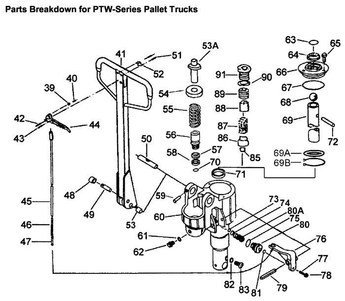 Jet 140171_PTW-2042 Pallet Truck Parts