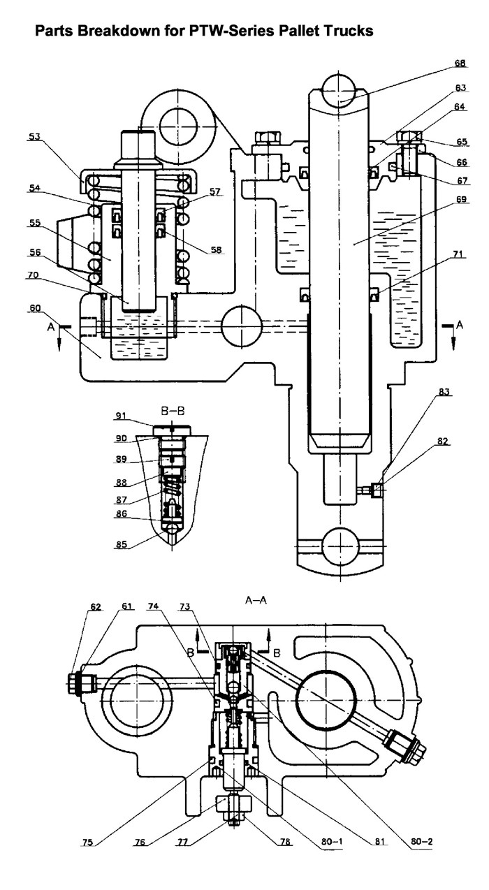 Jet 140171_PTW-2042 Pallet Truck Parts