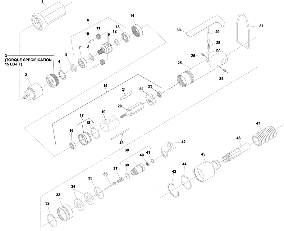 Sioux 1420 Parts - Straight Drill