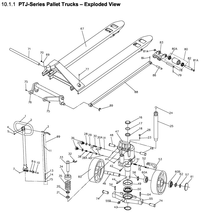 Jet 151005_PT-2042J Pallet Truck Parts