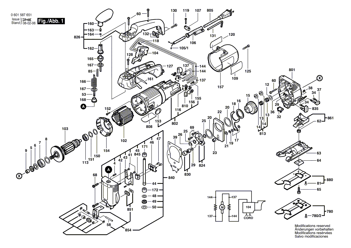 Bosch 1587avs - 0601587684 Tool Parts