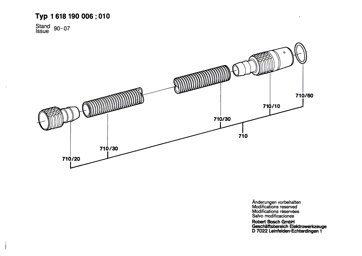 Bosch 1618190006 Tool Parts