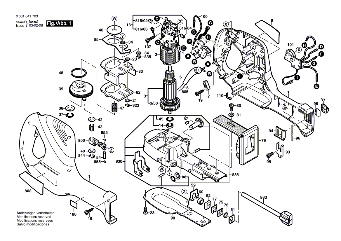 Bosch 1641-vsk - 0601641739 Tool Parts