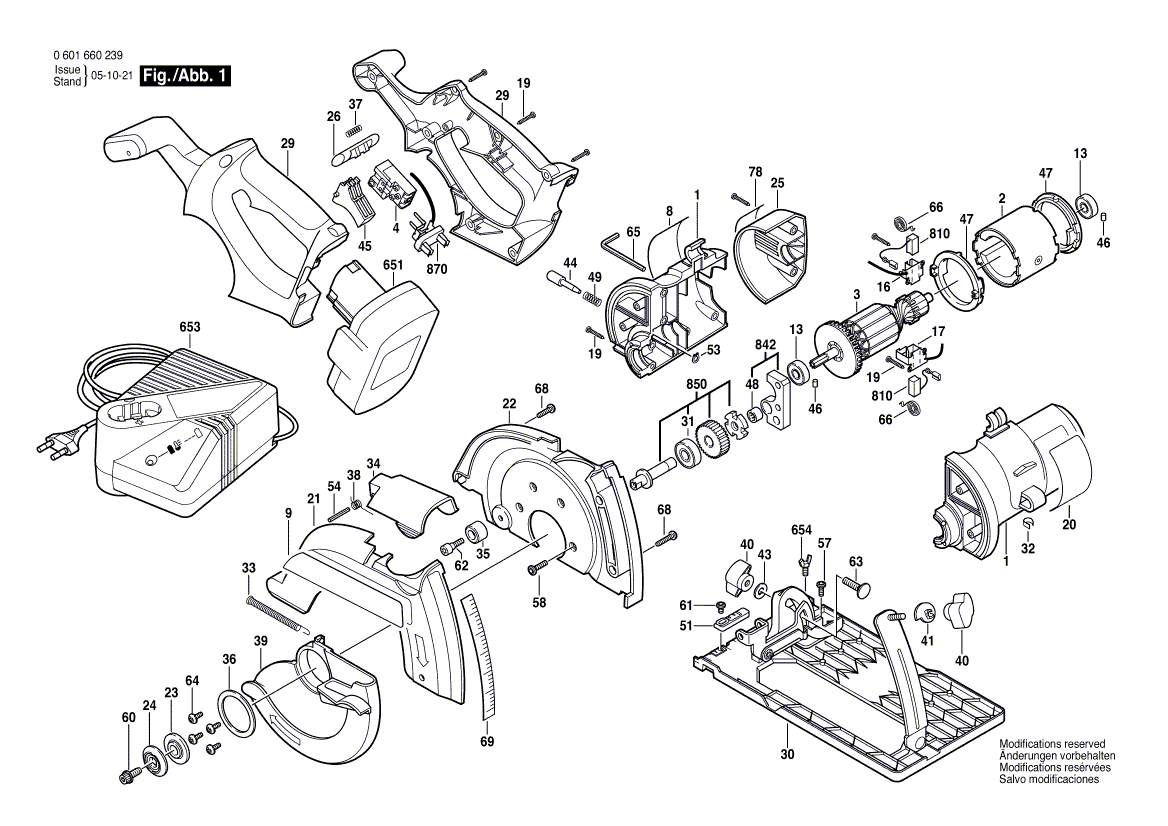 Bosch 1662 - 060166c326 Tool Parts