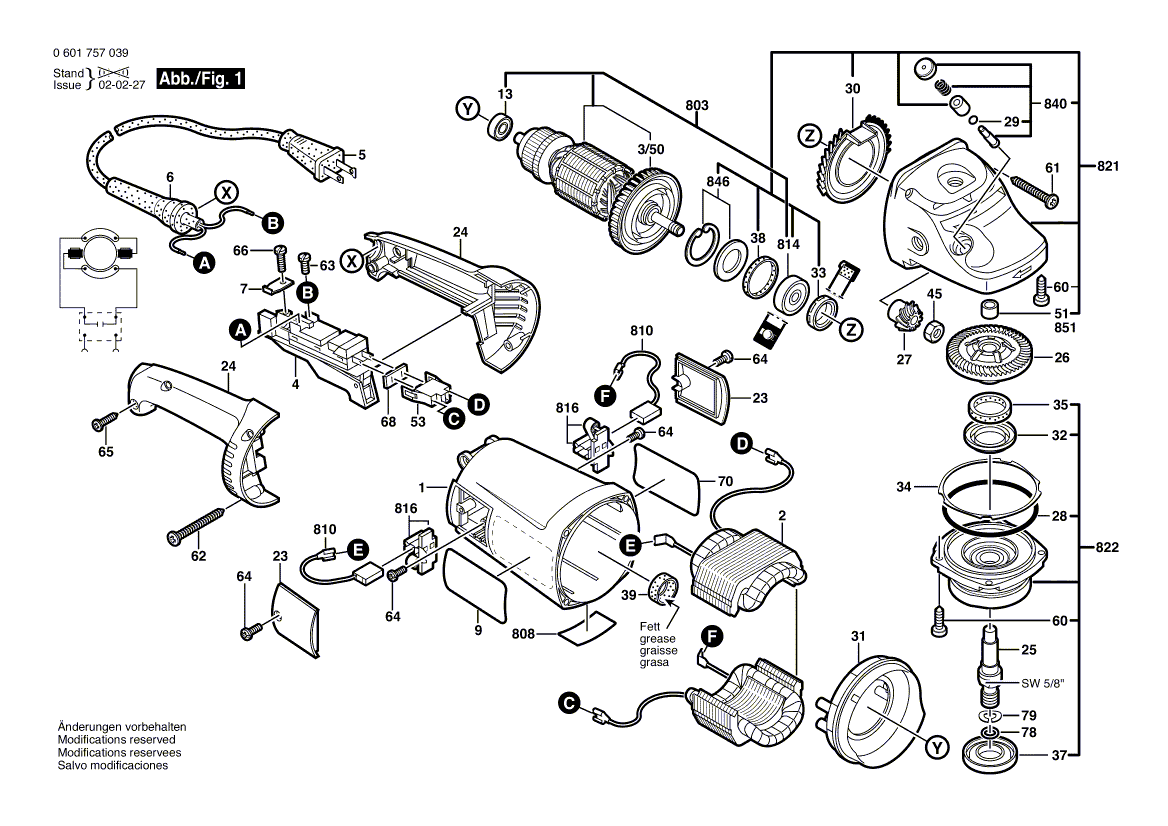 Bosch 1757 - 0601757039 Tool Parts