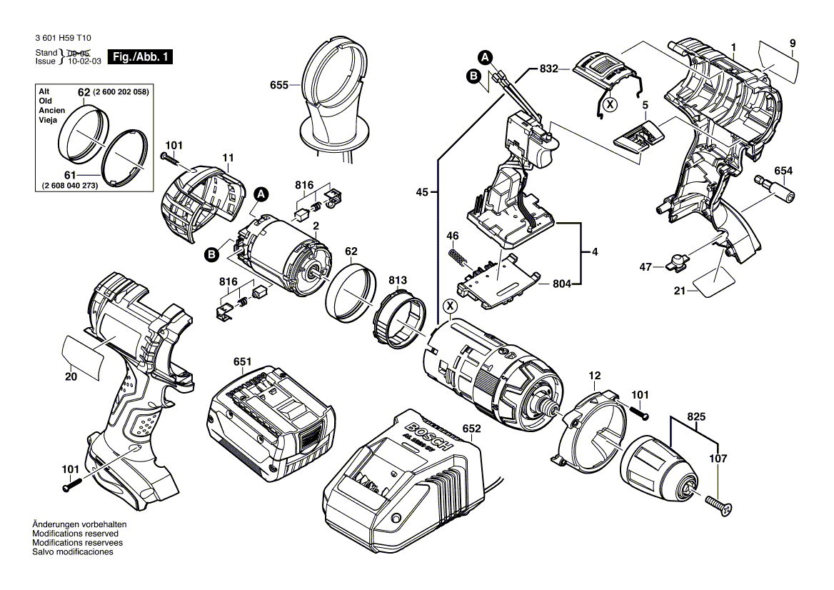 Bosch 17614-01 - 3601h59t10 Tool Parts