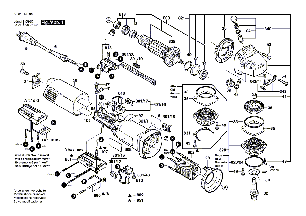 Bosch 1803evs - 3601h23010 Tool Parts