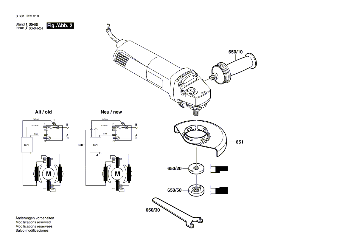 Bosch 1803evs - 3601h23010 Tool Parts