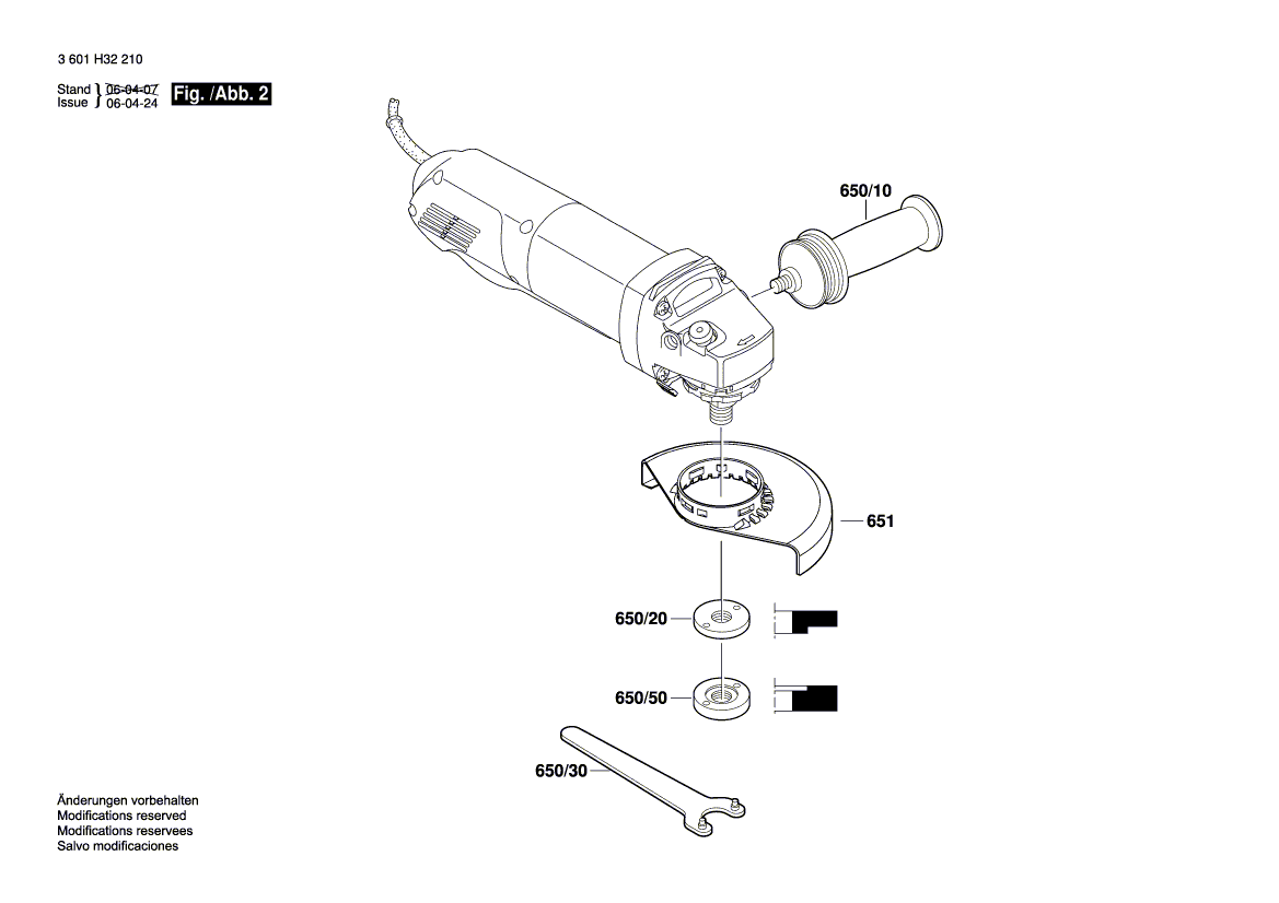 Bosch 1811psd - 3601h32210 Tool Parts