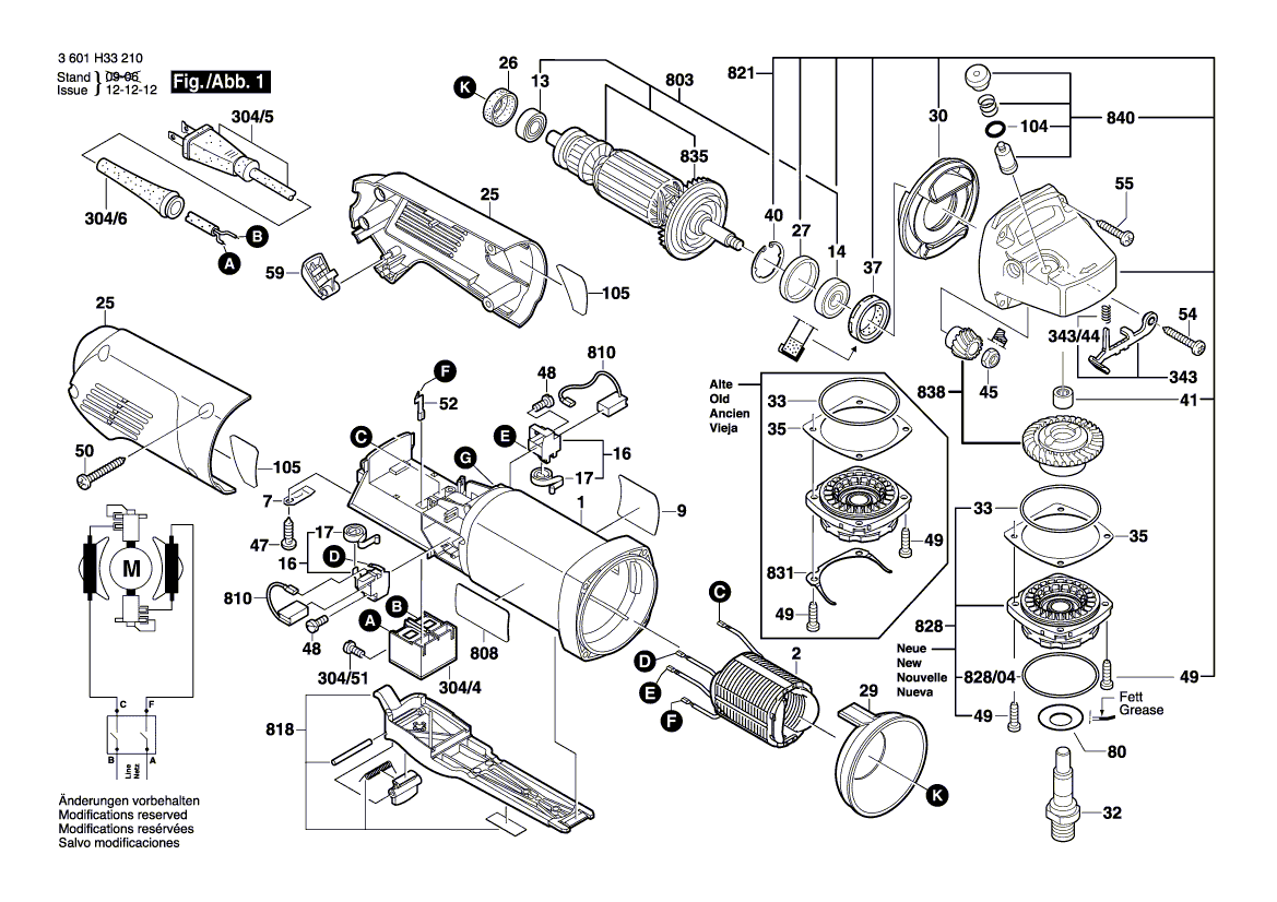 Bosch 1812psd - 3601h33210 Tool Parts