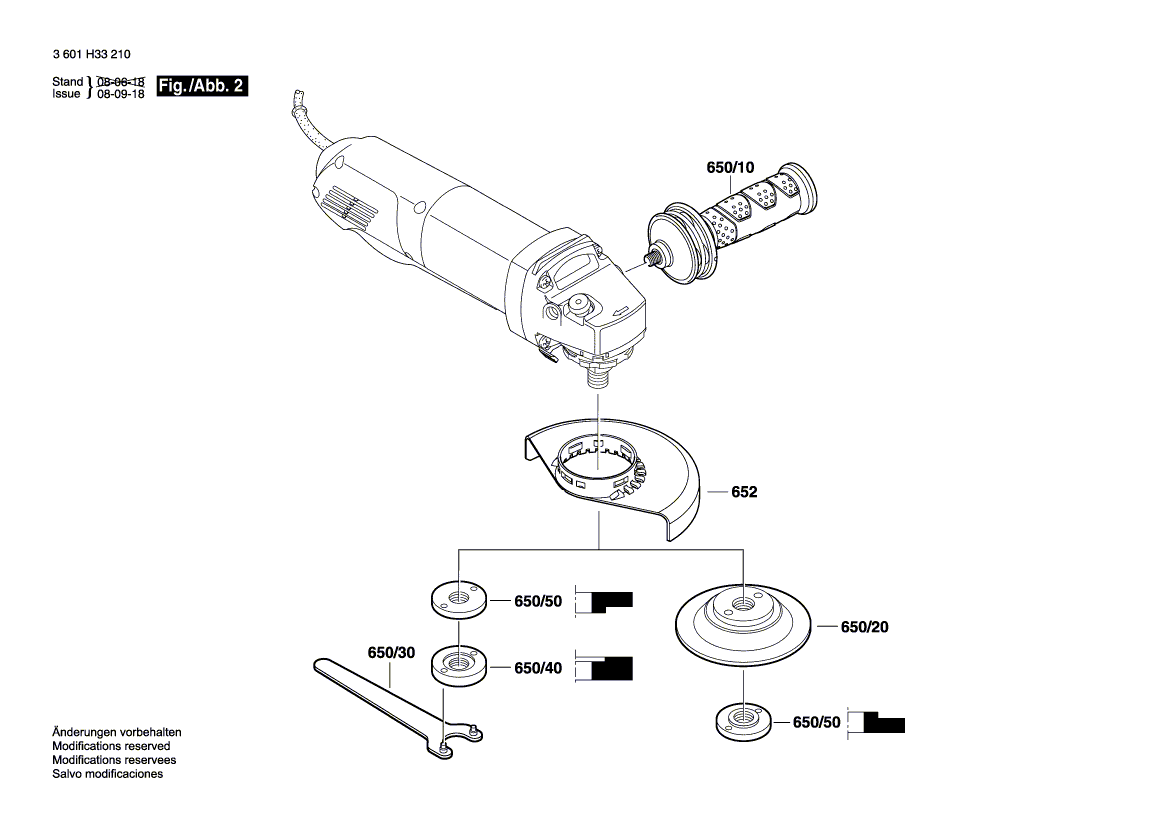 Bosch 1812psd - 3601h33210 Tool Parts