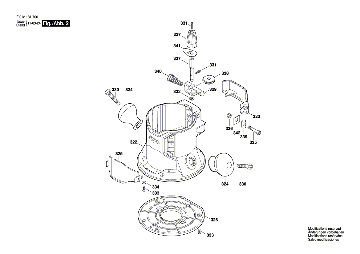 Skil 1817 f012181700 Parts - Router