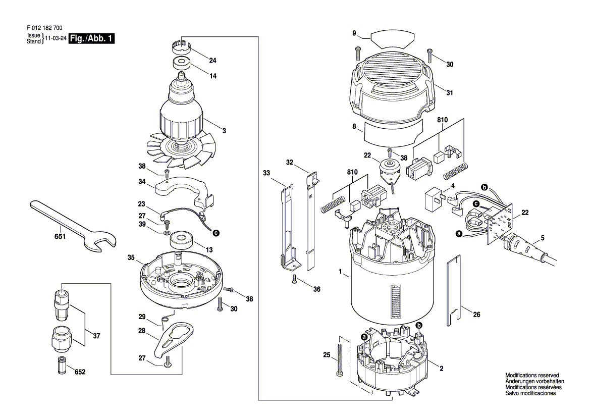 Skil 1827 f012182700 Parts - Router