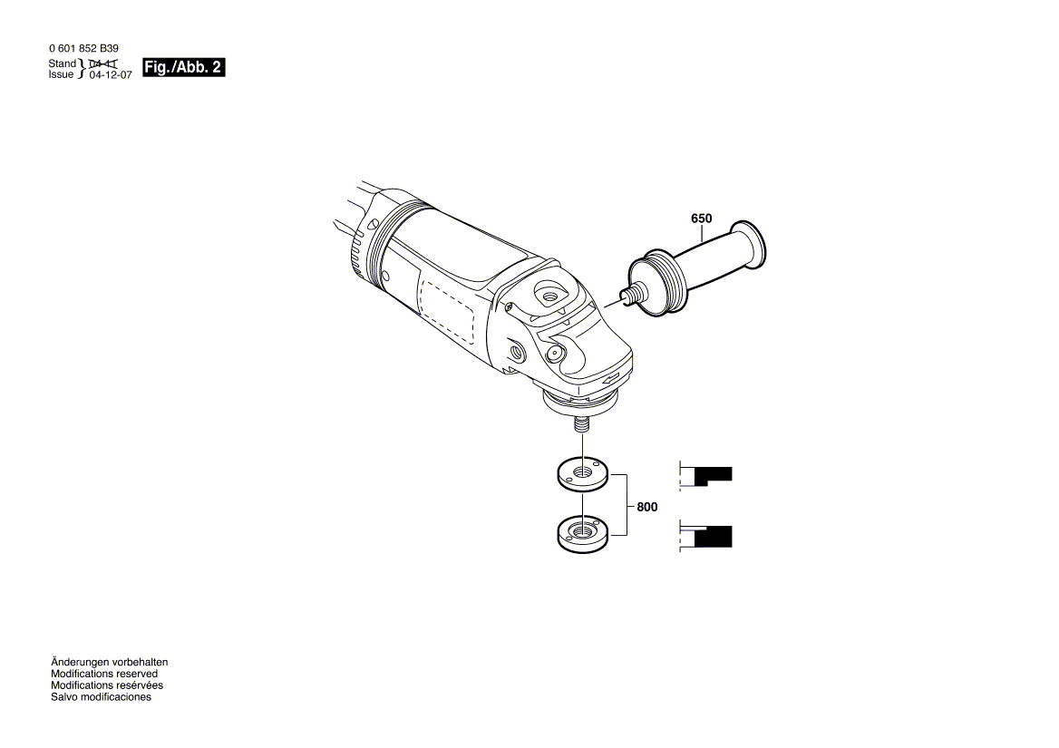 Bosch 1853-6 - 0601852b39 Tool Parts