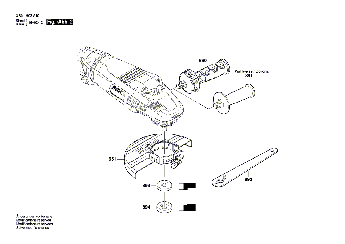 Bosch 1994-6d - 3601h93g10 Tool Parts