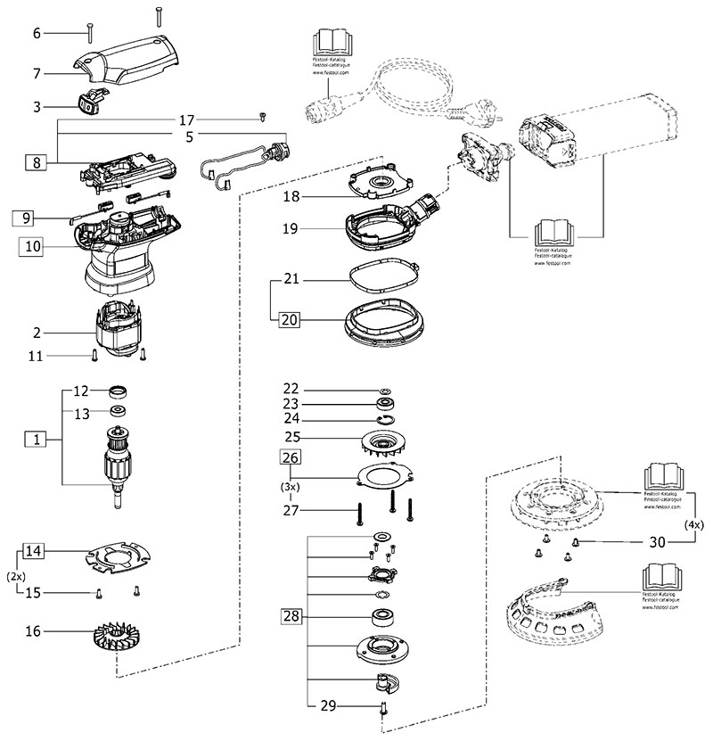 PRO 5 LTD (202381) Eccentric Sander Parts