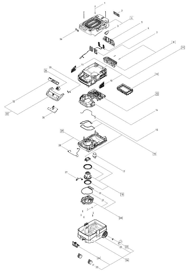 CTC MIDI I HEPA US (205510) CT Mobile Dust Extractor Parts