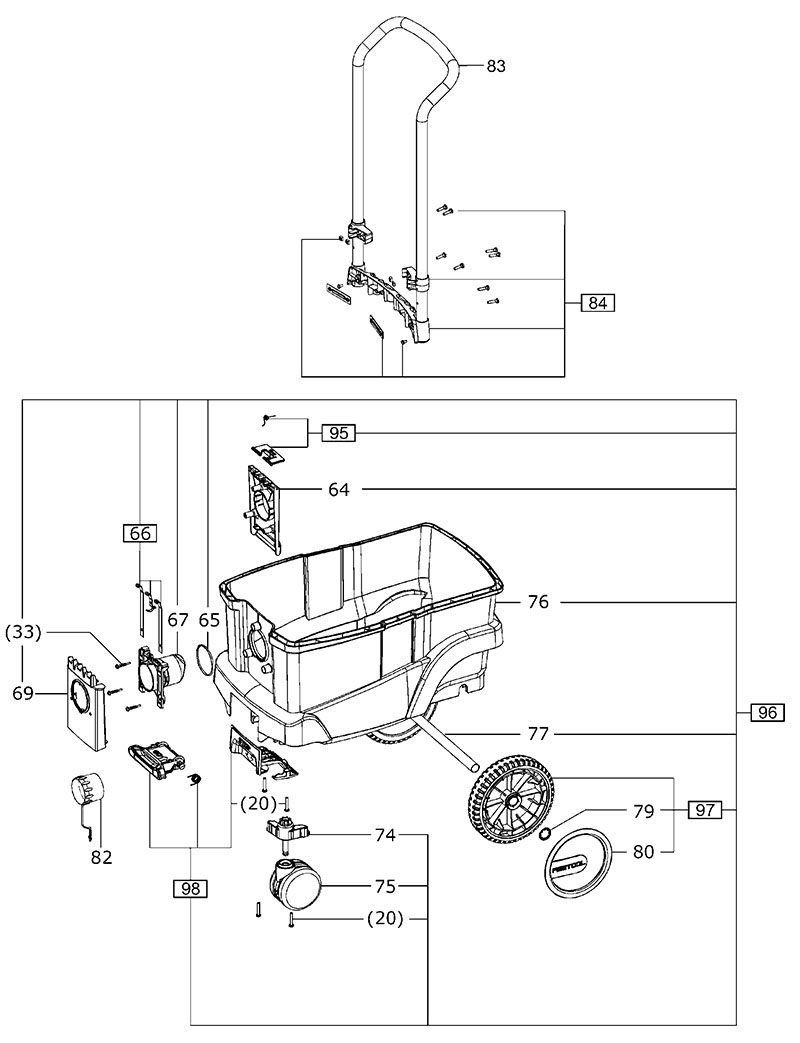 CT 48 E AC HEPA US (205576) CT Mobile Dust Extractor Parts