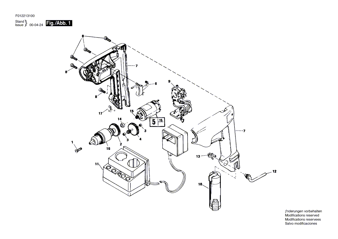 Skil 2131 f012213100 Parts - Cordless Drill