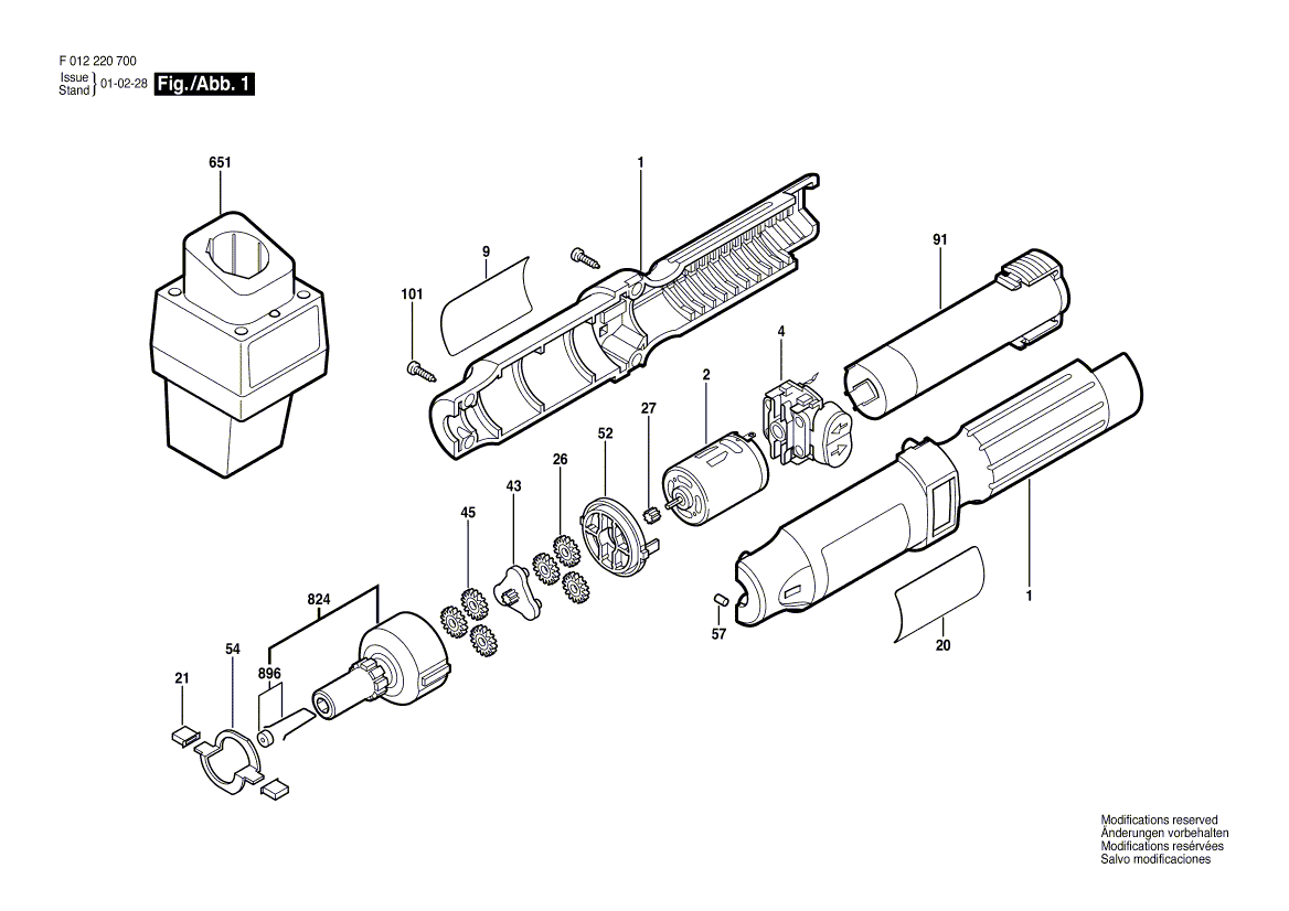 Skil 2207 f012220700 Parts - Cordless Drill Driver