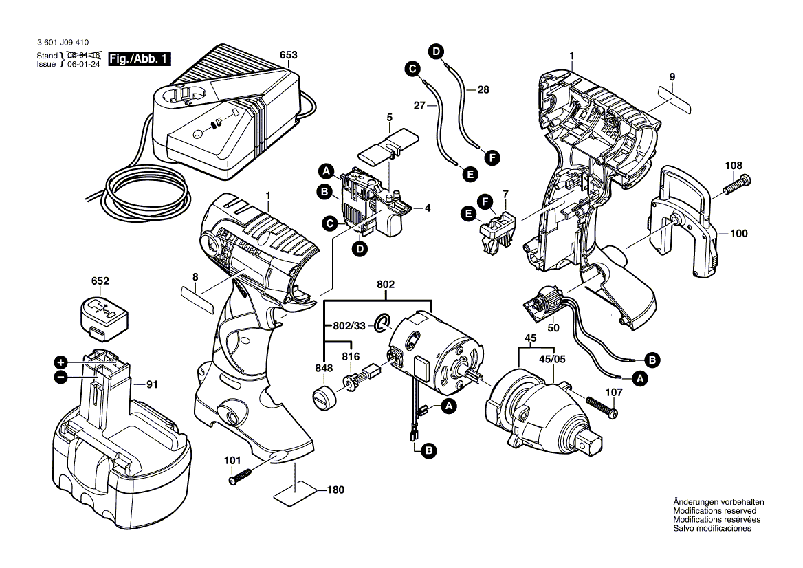 Bosch 22614 - 3601j09410 Tool Parts