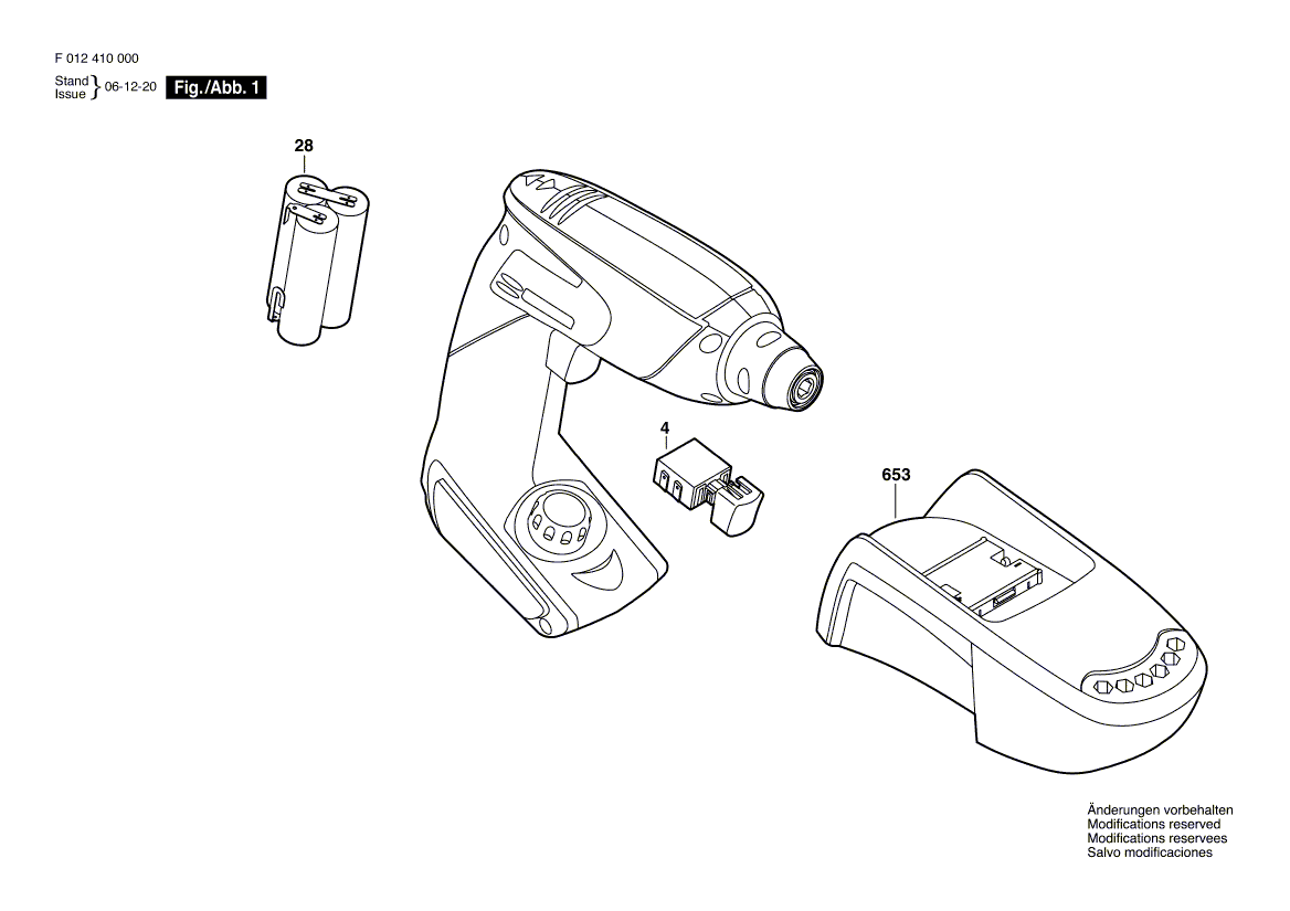 Skil 2410 f012241000 Parts - Cordless Drill